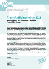 Arzthaftpflichtseminar 2022